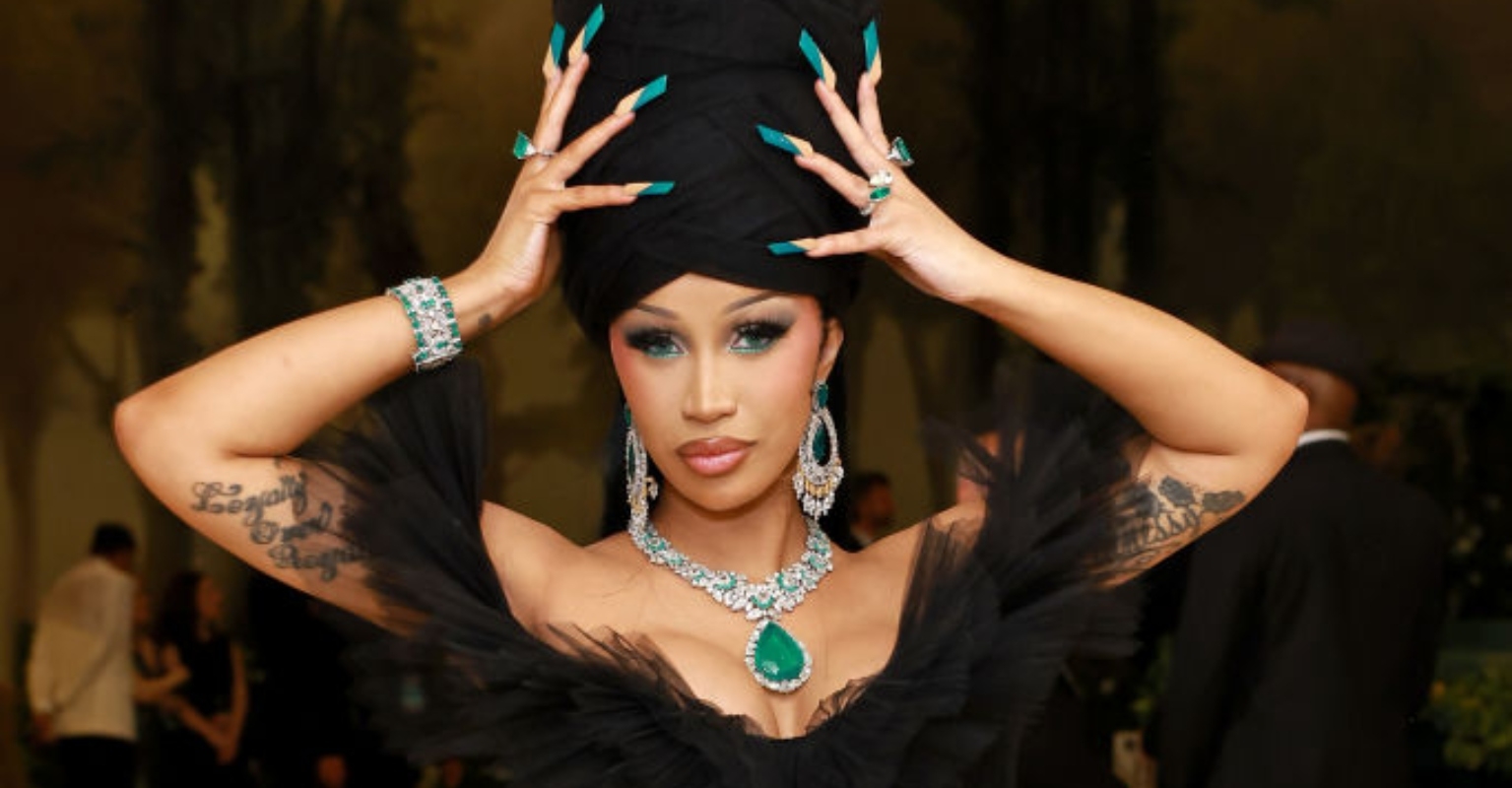 Cardi B 'Shuts Down The Met Gala Red Carpet' As She Requires Nine Men ...