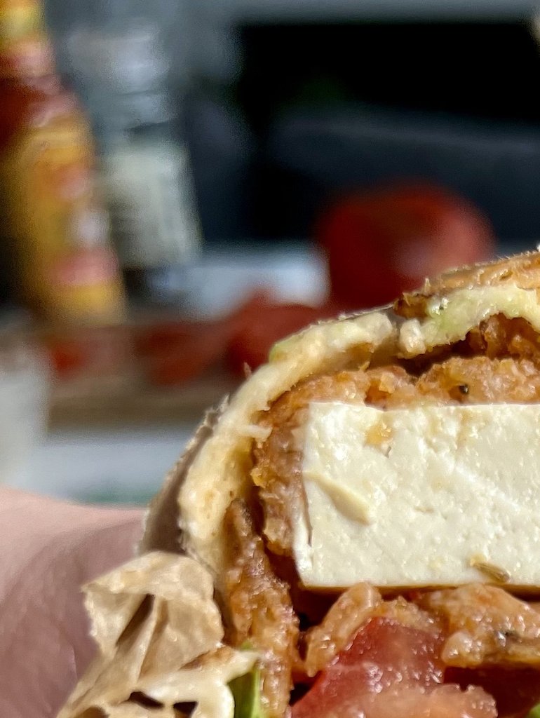Southern Fried Tofu Wrap