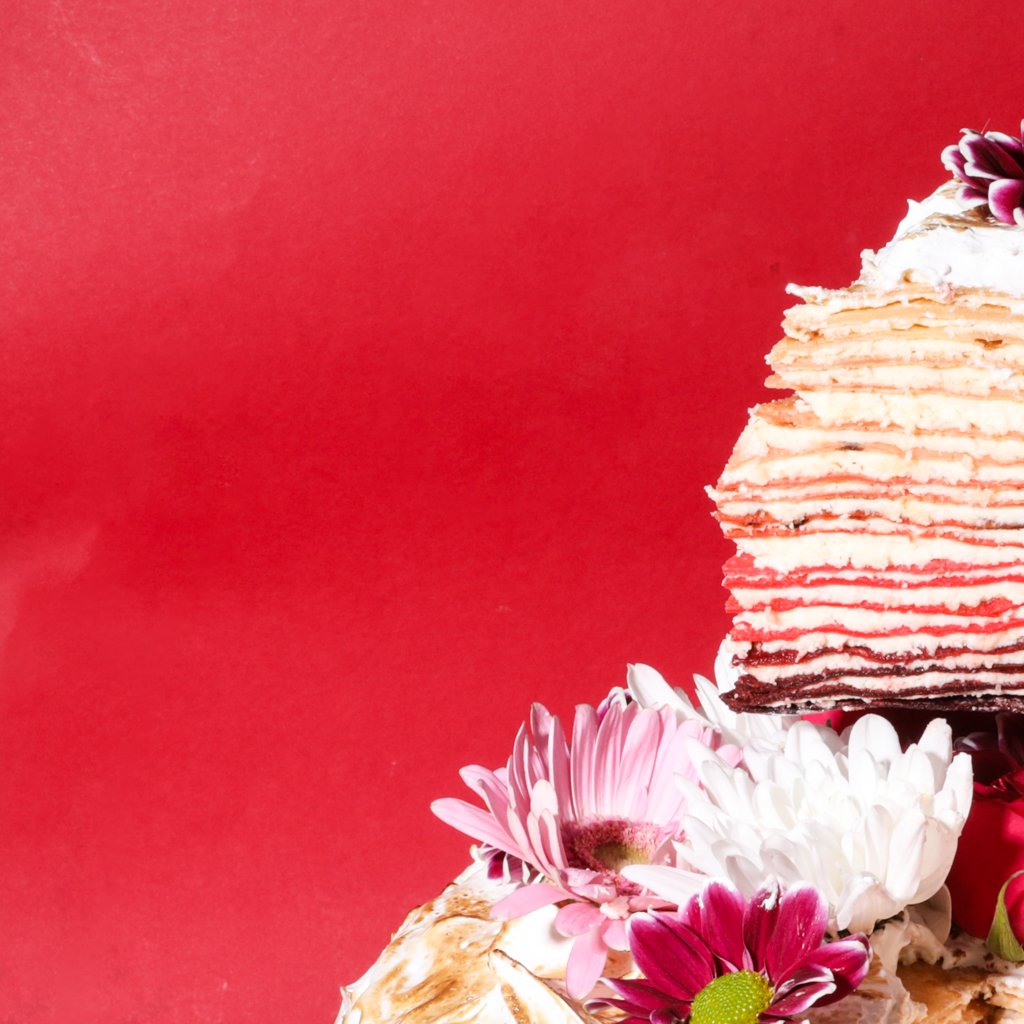 Valentine's Ombré Pancake Cake