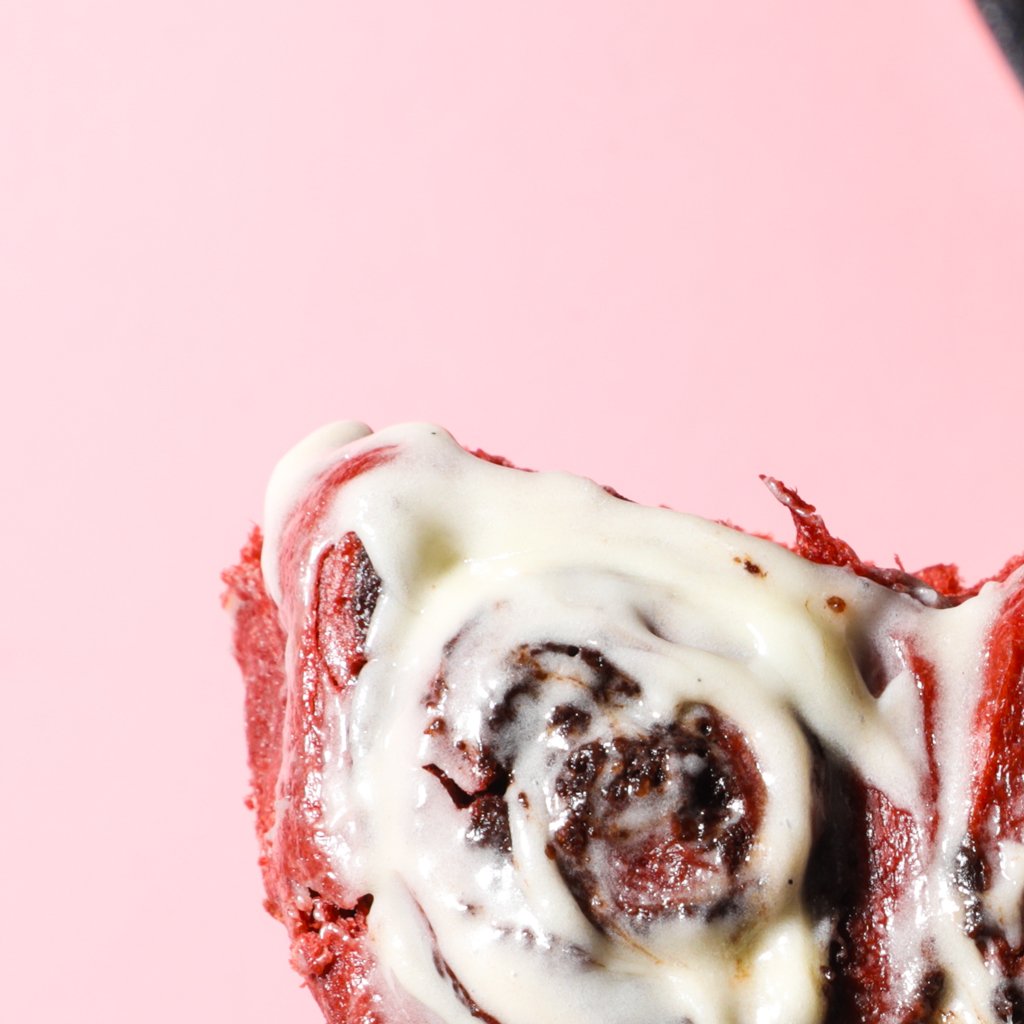 Valentine's Day Red Velvet Chocolate Buns