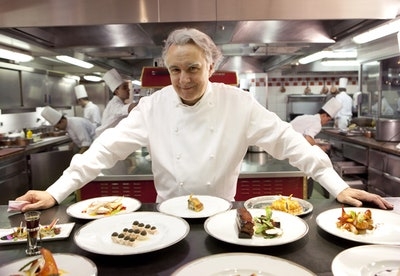 Alain Ducasse runs one of the most expensive restaurants in the world