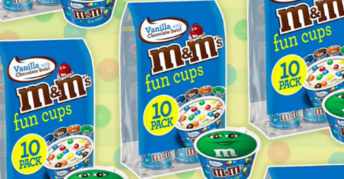 Walmart is selling bags of M&M’s Fun Cups stuffed with ice cream, chocolate swirls, and candy