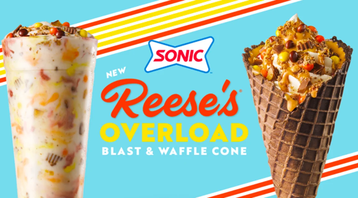 Sonic introduces waffle cone and shake packed with Reese’s peanut butter