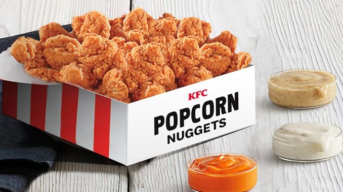 KFC popcorn chicken box