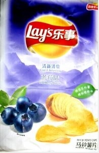 Lay's Blueberry weird crisps