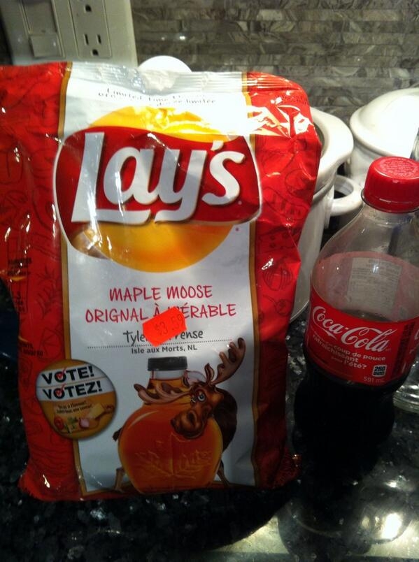 Maple Moose lay's weird crisps