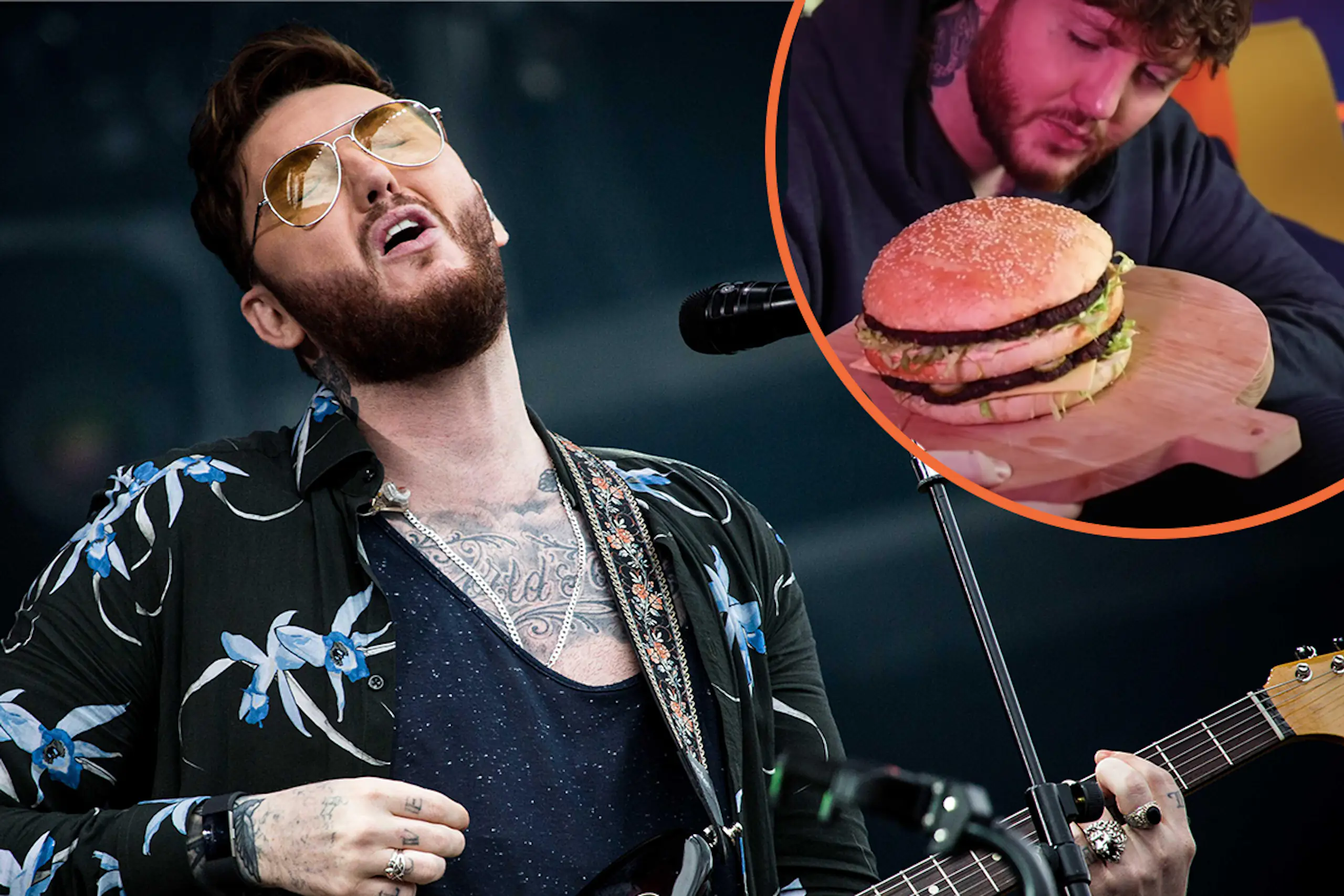 James Arthur falls in love with Twisted’s giant vegan Big Mac