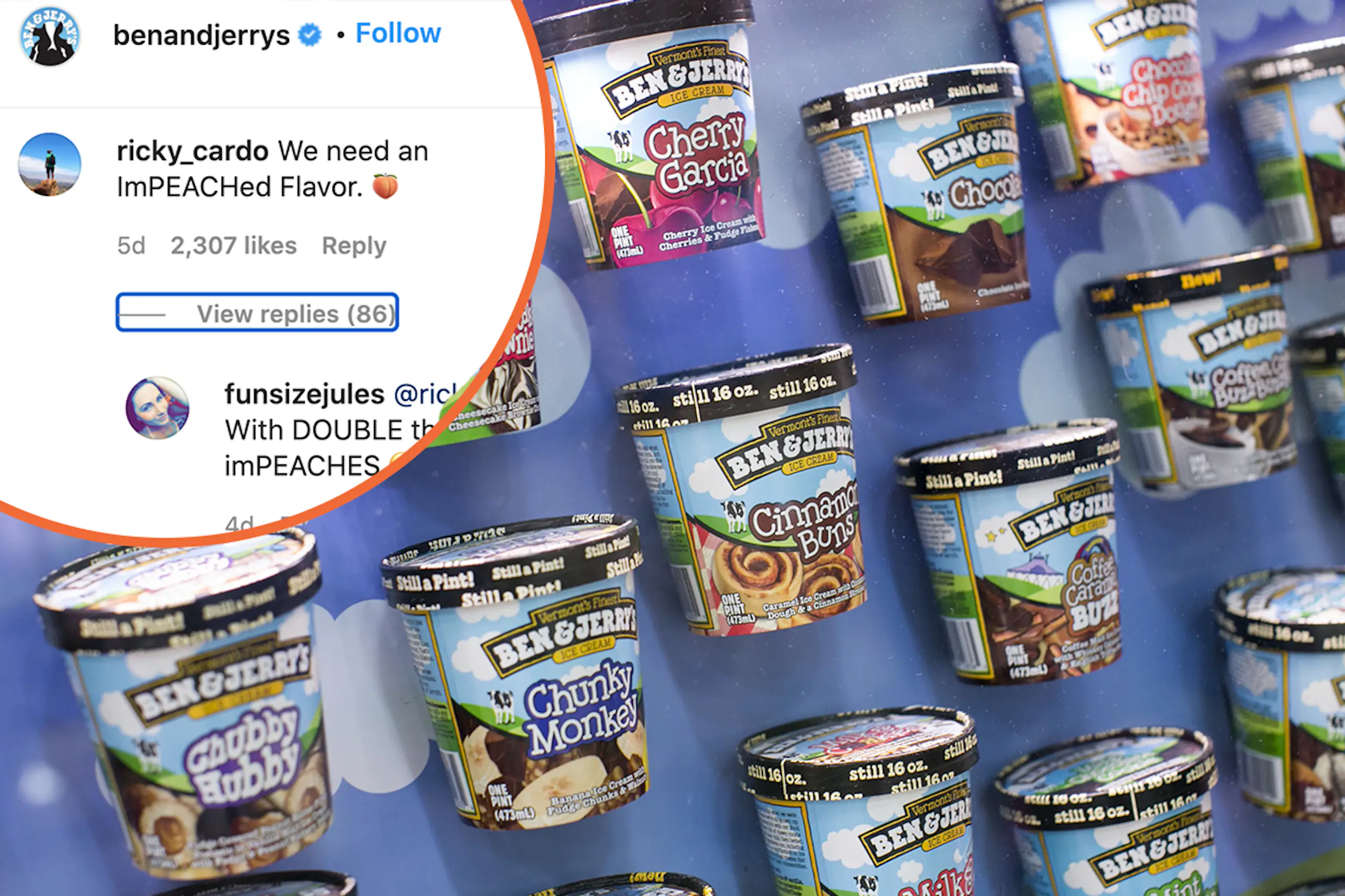 Ben & Jerry’s answers calls for impeachment-flavoured ice cream after demanding Trump’s removal