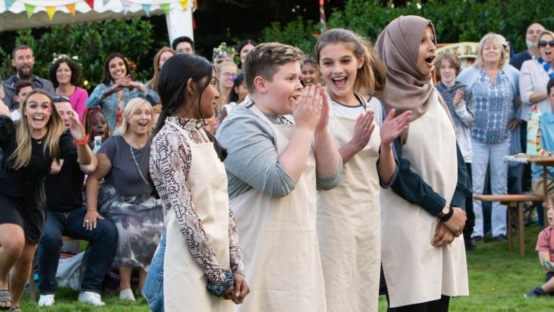 Fin won the Junior Bake Off final in 2019