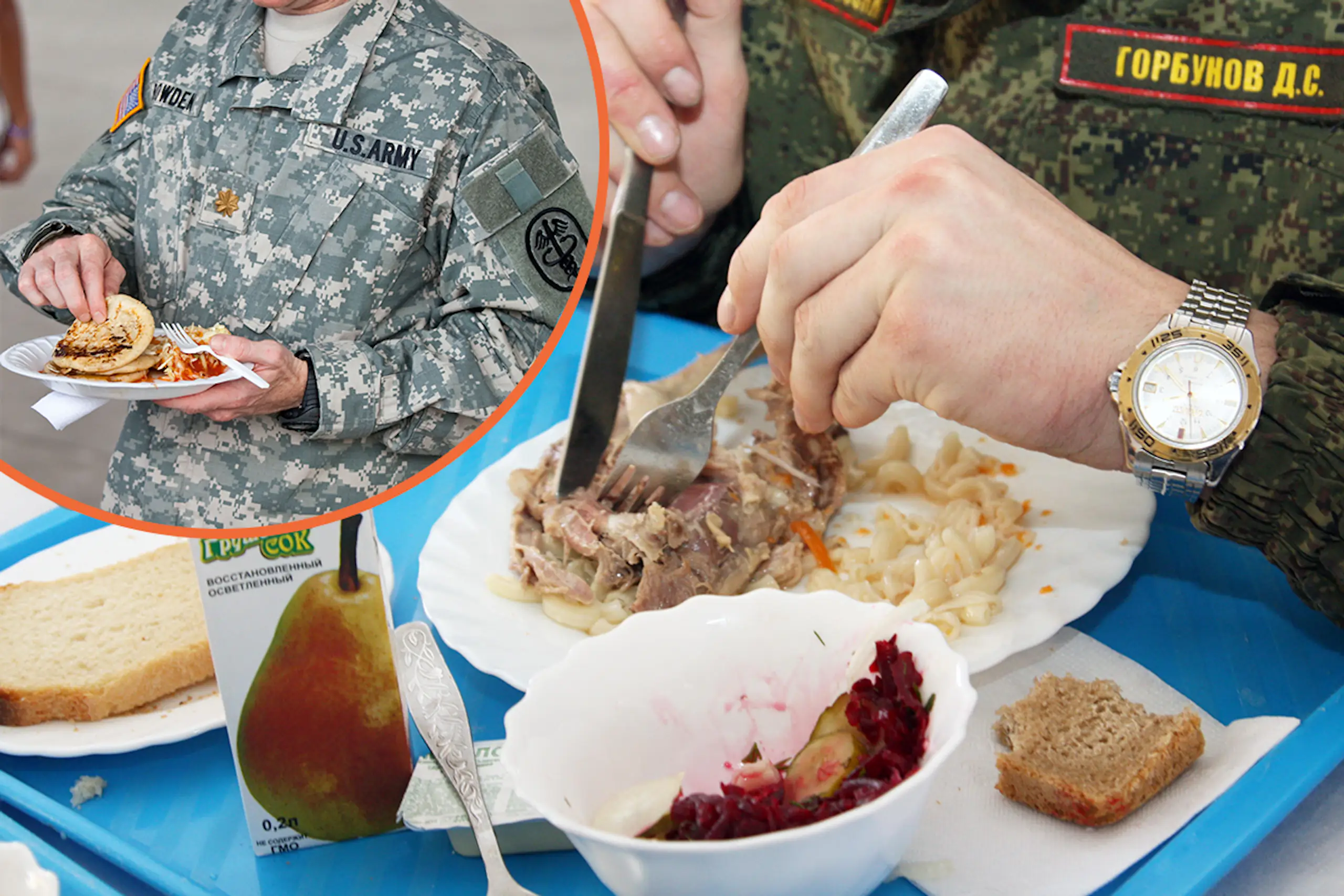 What does the army eat while away on duty? From the British forces to the US troops