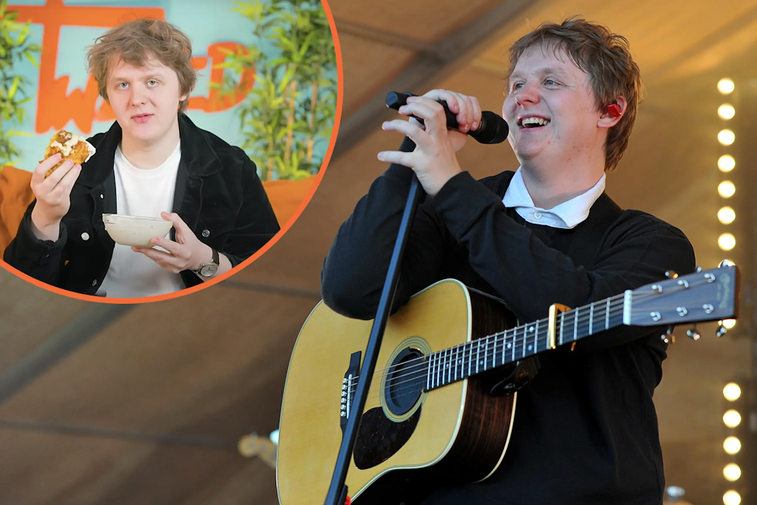 Lewis Capaldi on ordering three takeaways in a day and the food that makes his rider