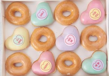 Krispy Kreme Love Hearts