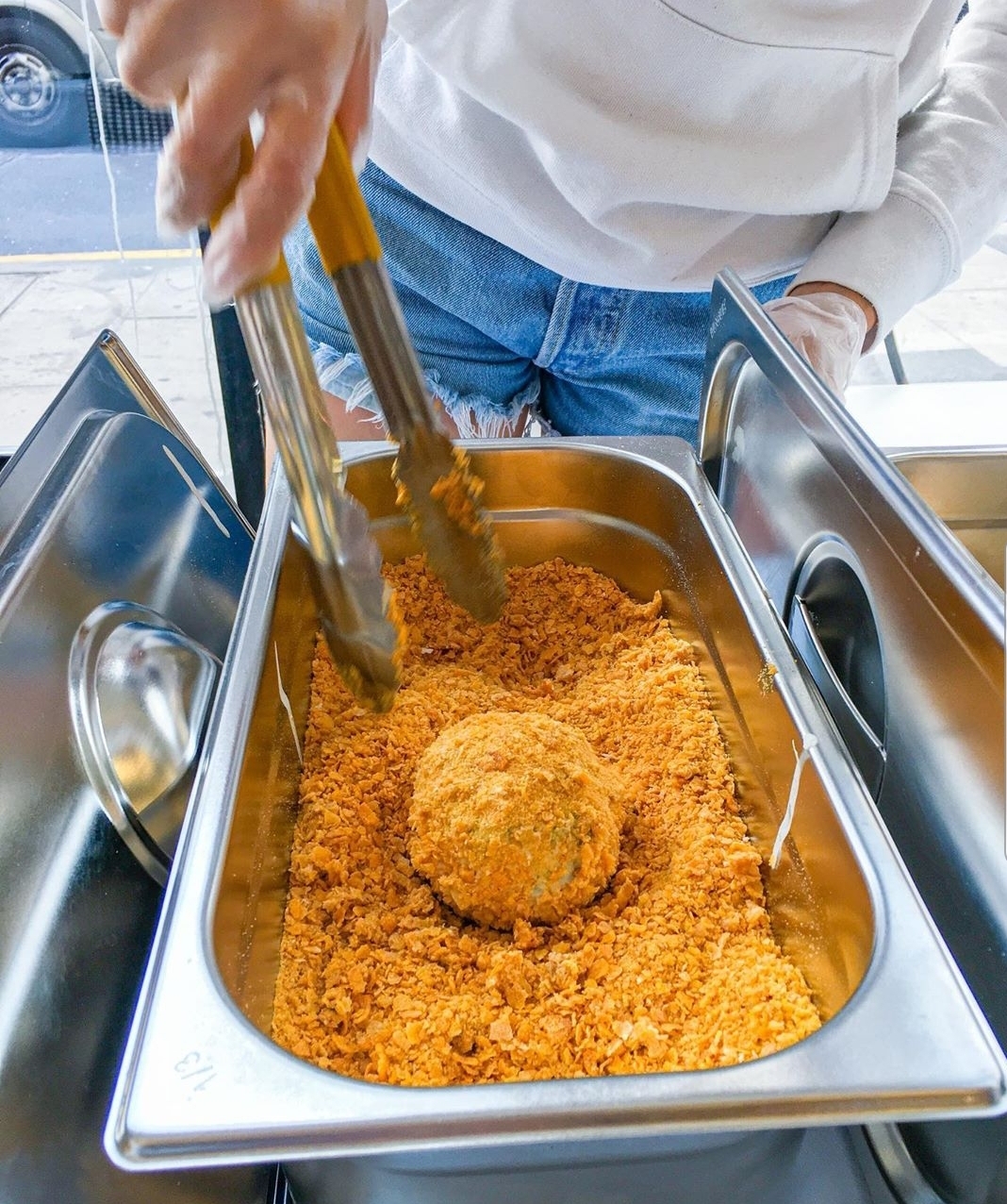 deep-fried ice cream cornflakes