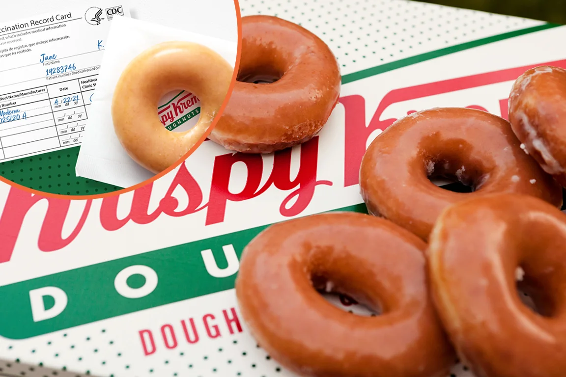 Krispy Kreme will give you free doughnuts for a year if you’ve had your COVID vaccine