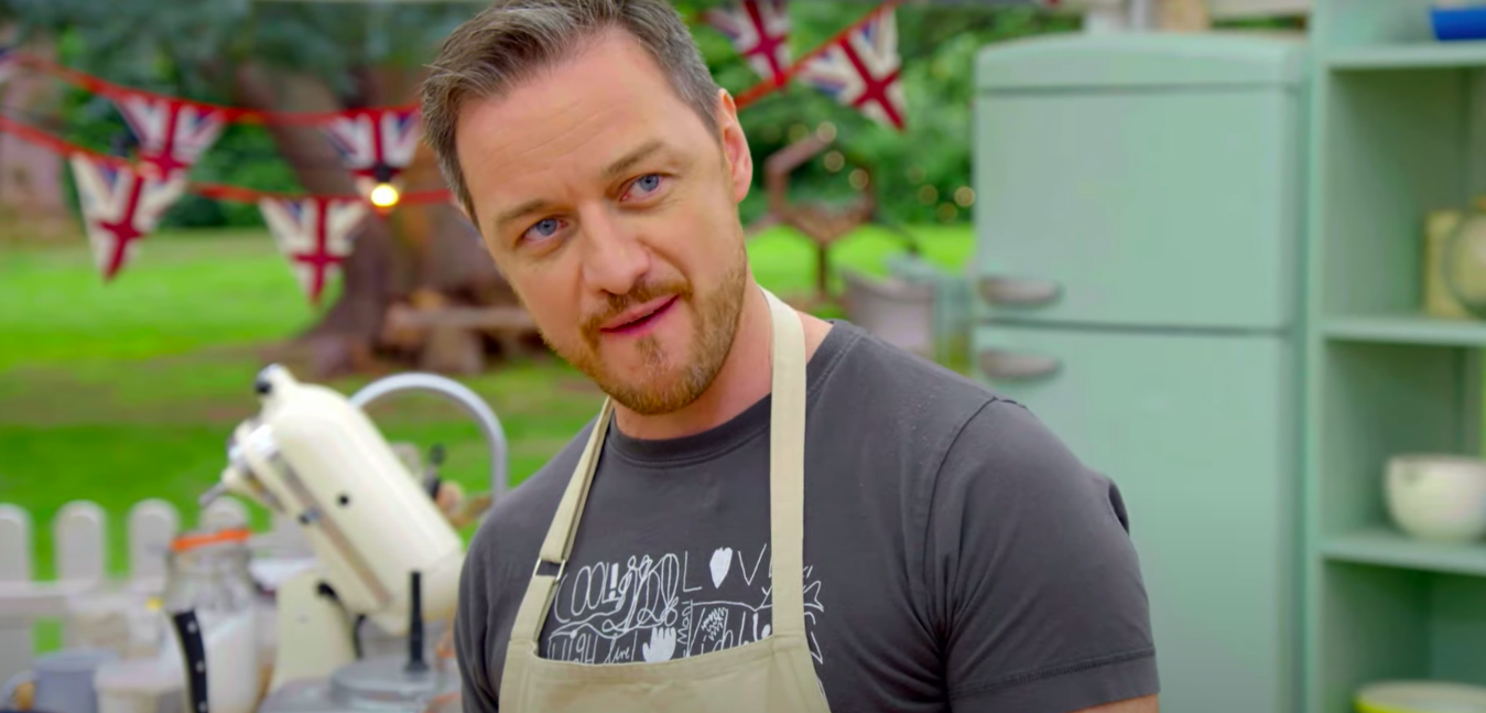 James McAvoy Celebrity Bake Off