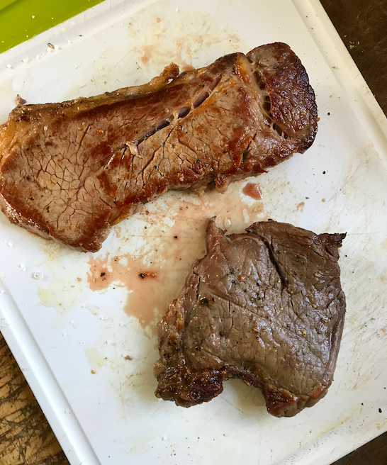 Steak in a toaster