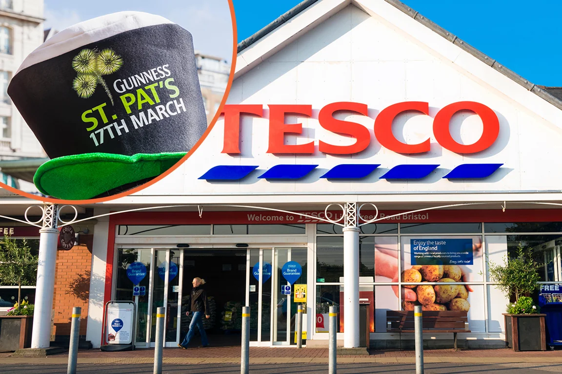 Tesco is offering huge discounts on Irish drinks to celebrate St Patrick’s Day