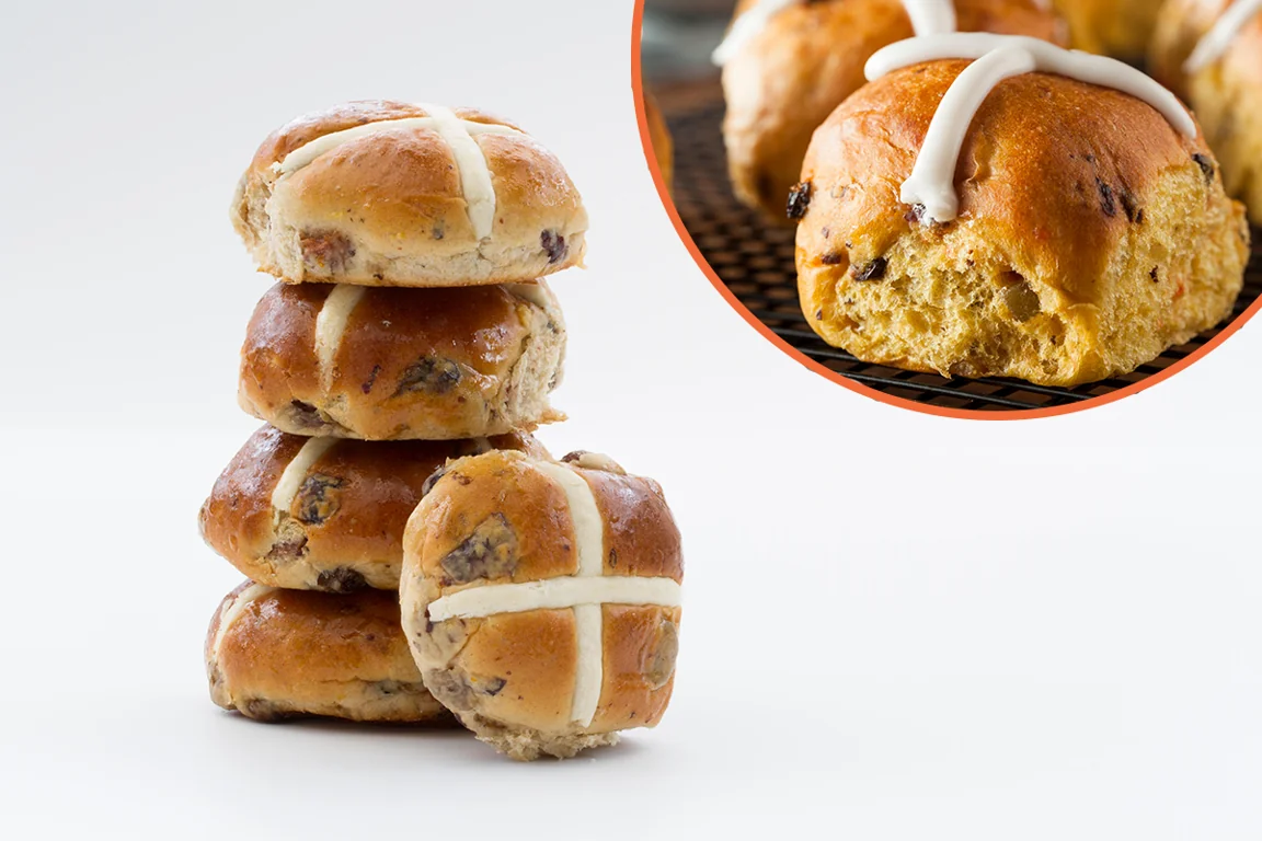 Why were hot cross buns banned and what is their religious meaning?