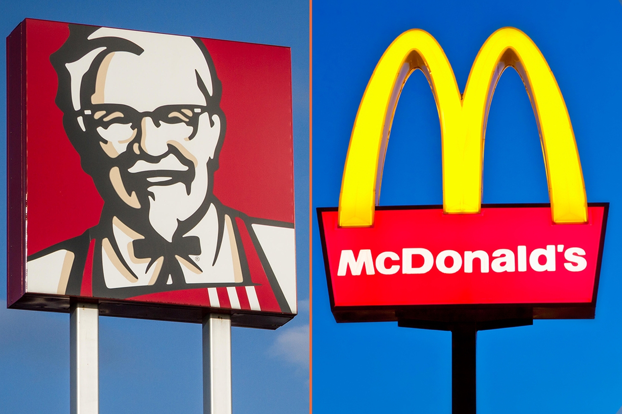 Huge KFC van rocks up outside McDonald&#8217;s after being told not to use its famous slogan
