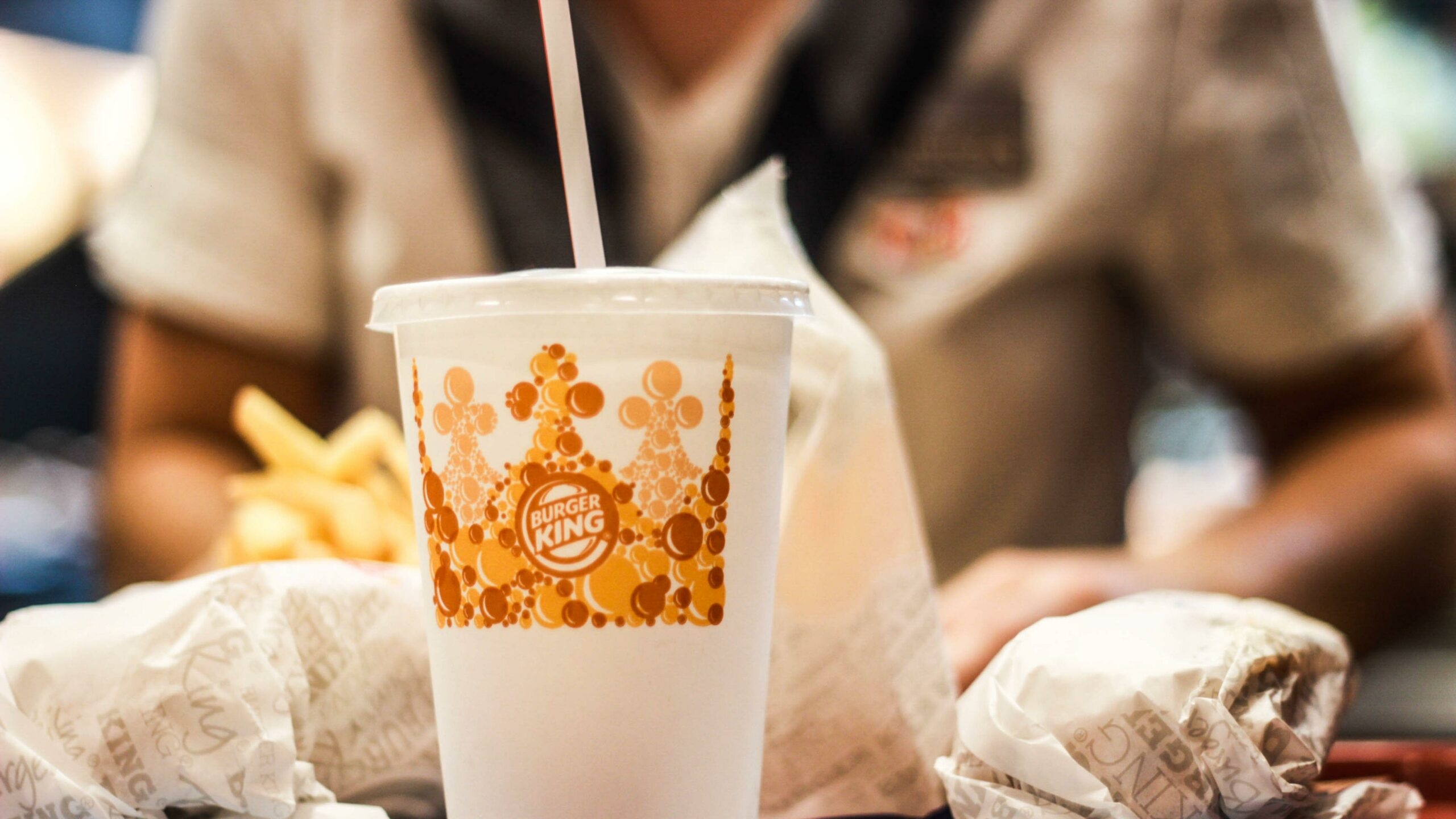 Burger King Vegan Royale drinks