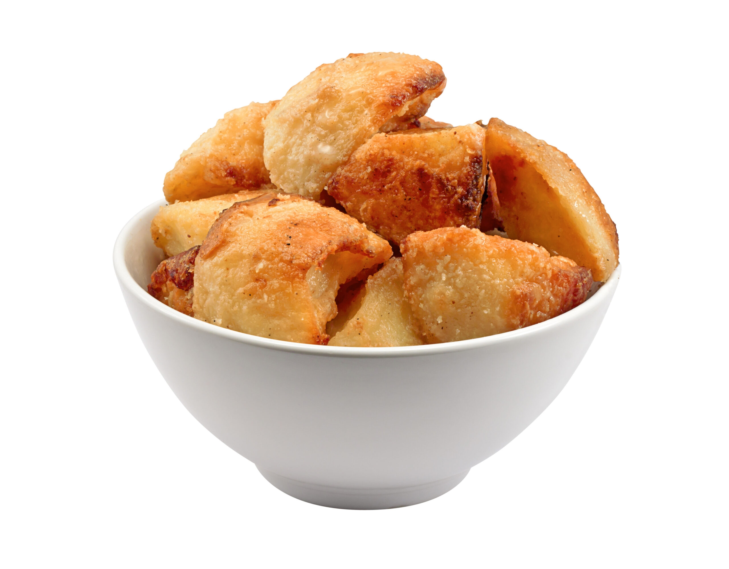 Crispy potatoes in a bowl