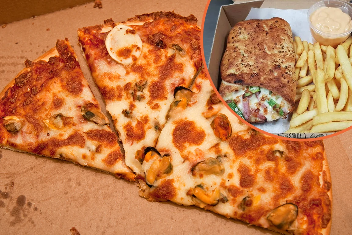 People are sharing pictures of their weirdest takeaways – from from fish-banana pizza to deep-fried Easter egg