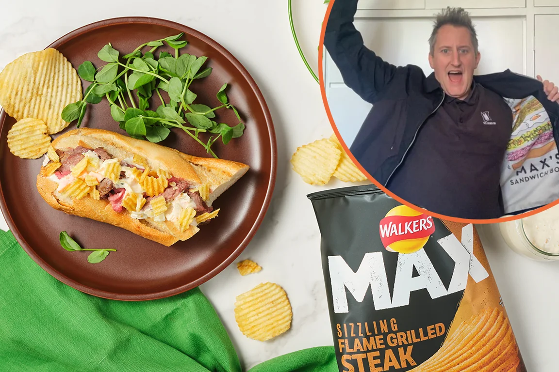 Max Halley reveals how to make the perfect crisp sandwich after releasing sarnie recipe book with Walkers