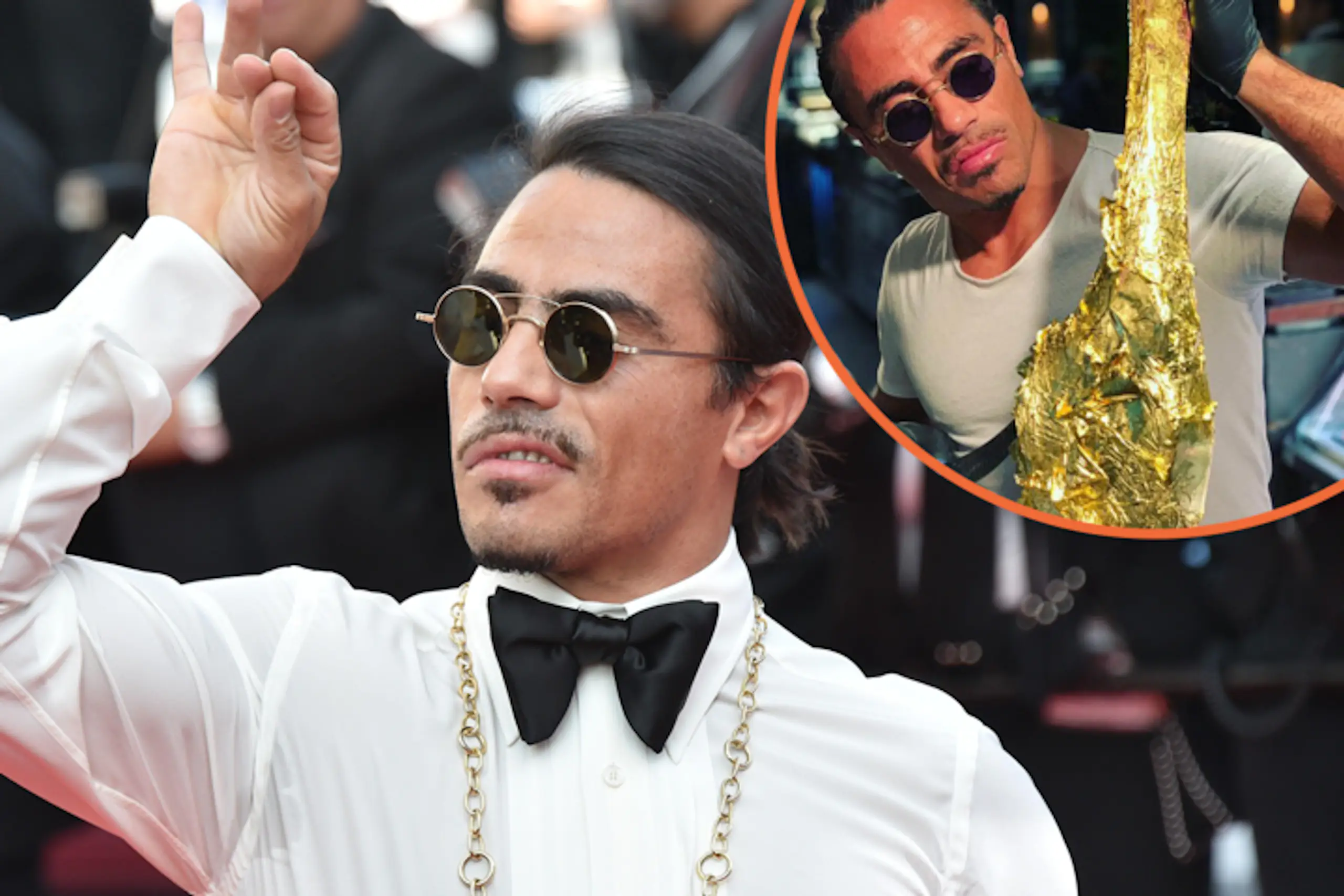 Salt Bae is bringing a £700 24 carat gold tomahawk steak to the UK
