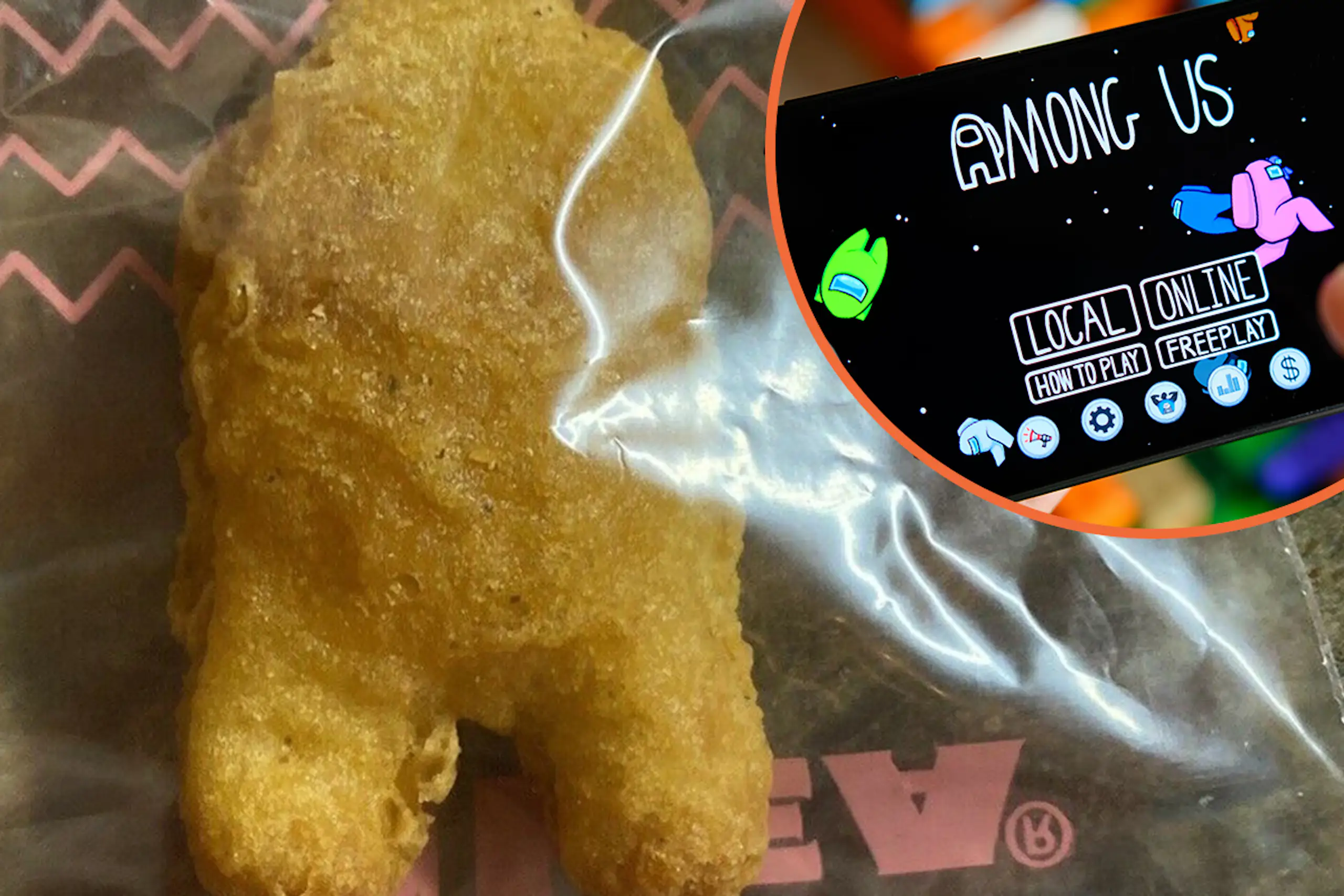 An Among Us-shaped McDonald’s chicken nugget just sold for $100k on eBay
