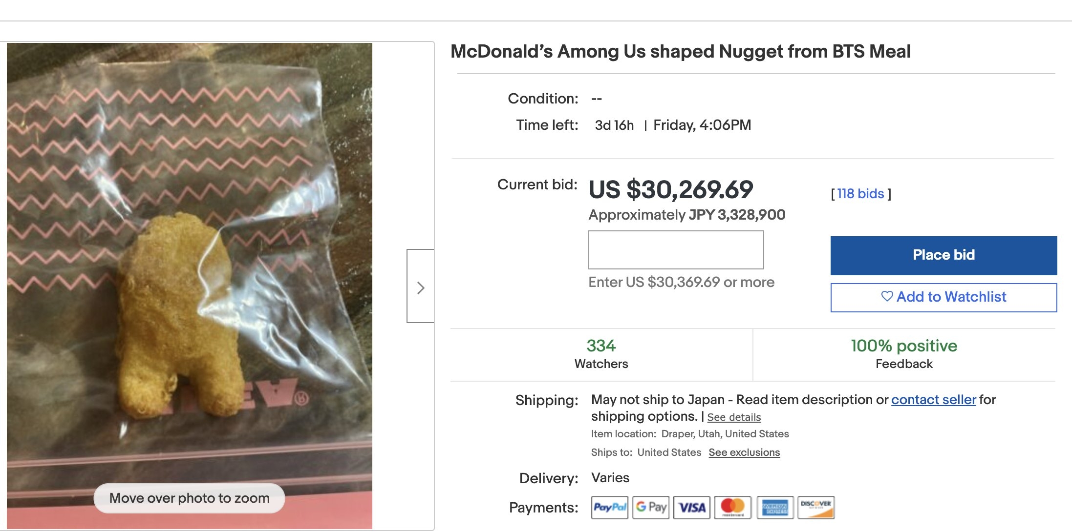 Among Us McNugget