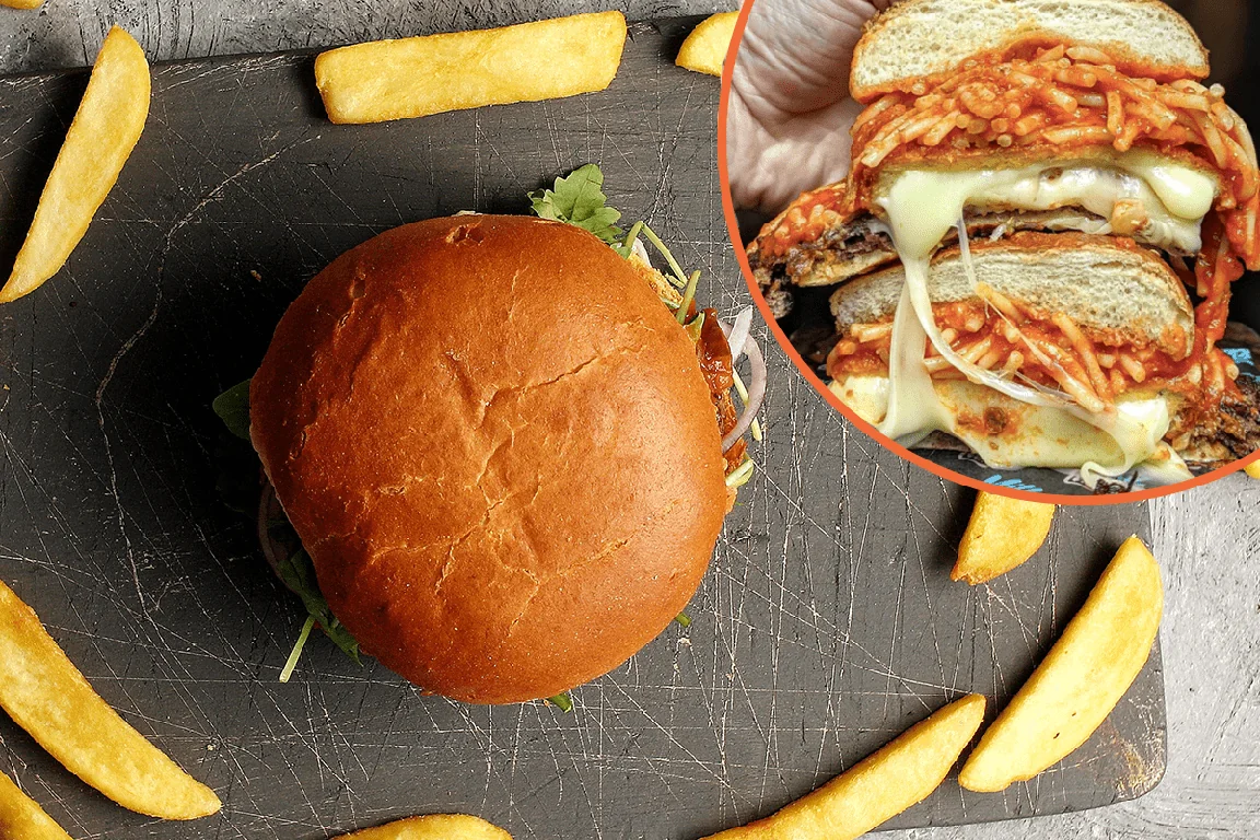 Iconic cafe launches insane deep fried mozzarella bolognese burger – and it’s 1,000 calories a portion