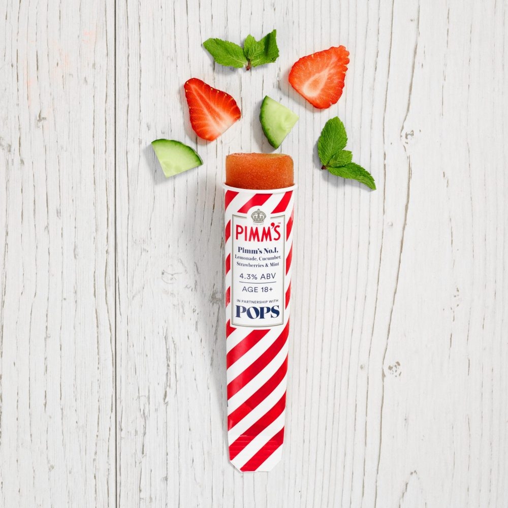 Pimms ice lolly Pops