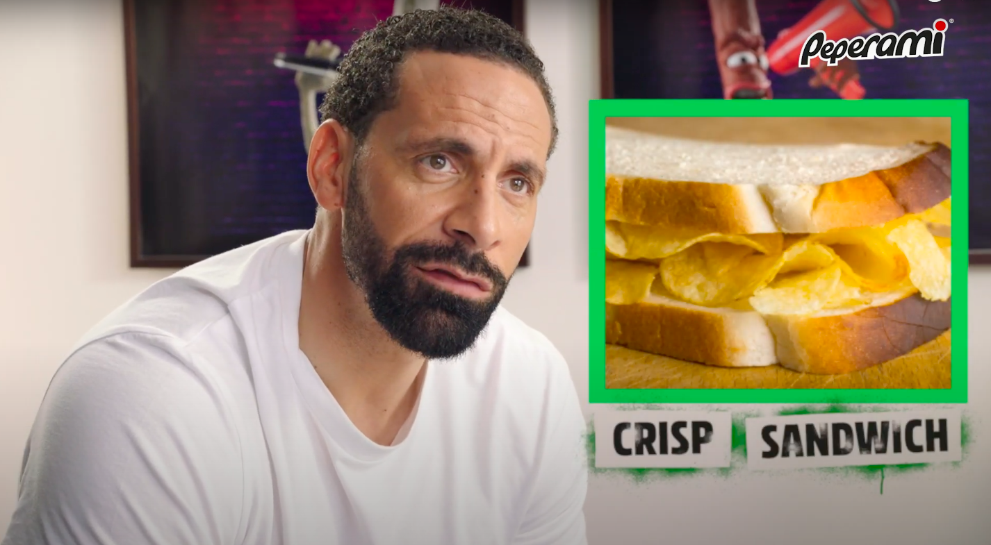 Rio Ferdinand snacks