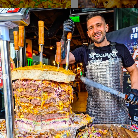 Giant burger Dubai