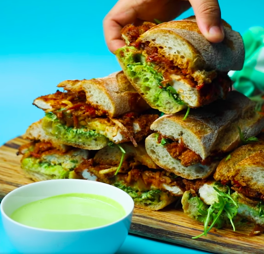 Chicken Milanese sandwiches