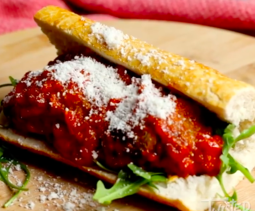 Sicilian meatball subs hot day