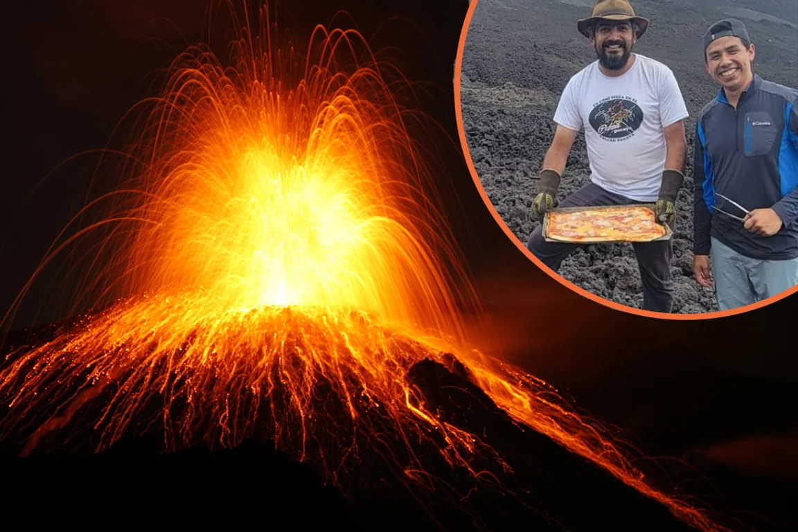 This chef cooks pizza in an active volcano – and the results are seriously impressive