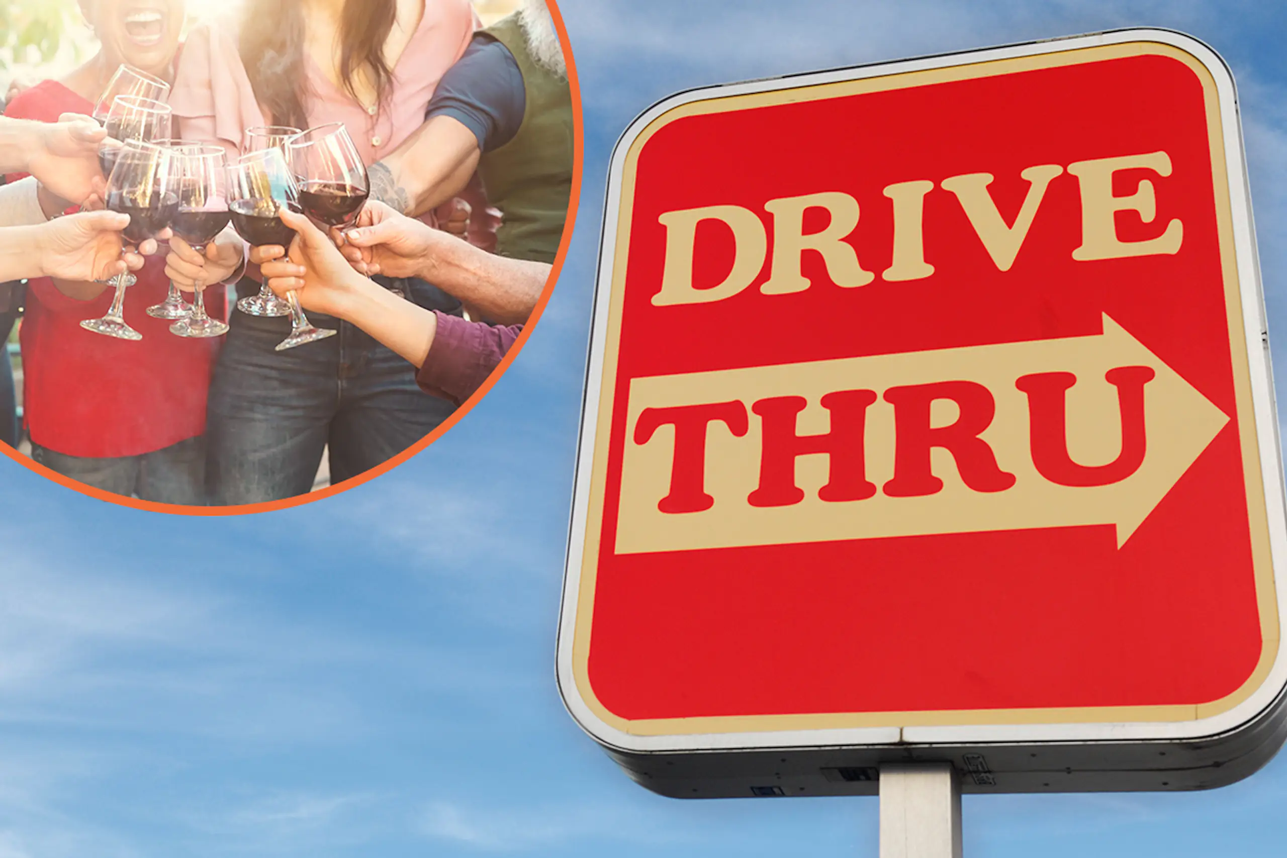 A wine drive-thru is launching this weekend offering free Sauvignon Blanc and Shiraz