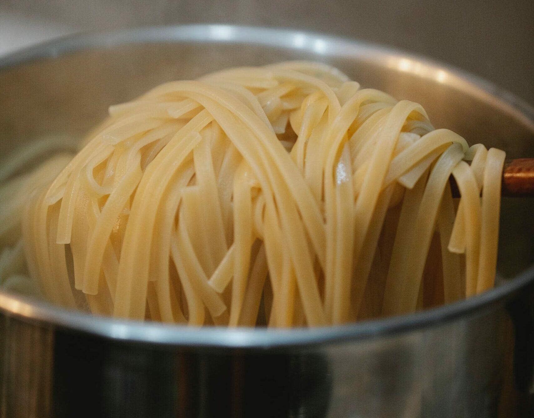 Reheating pasta