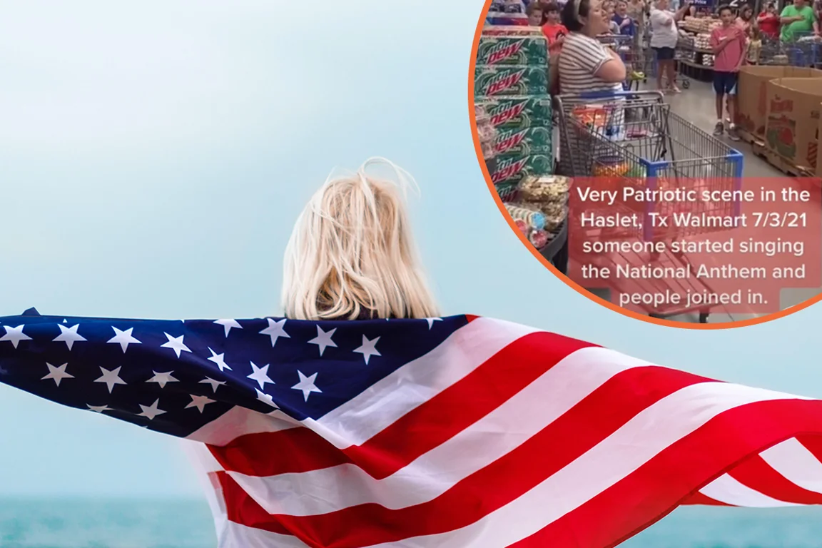Americans burst out into their national anthem while food shopping – and the reaction from Brits is hilarious
