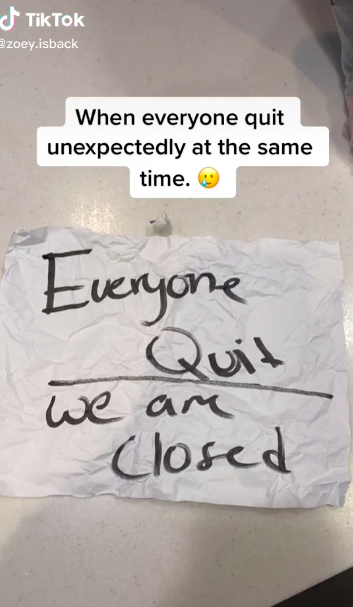 McDonald's workers quit