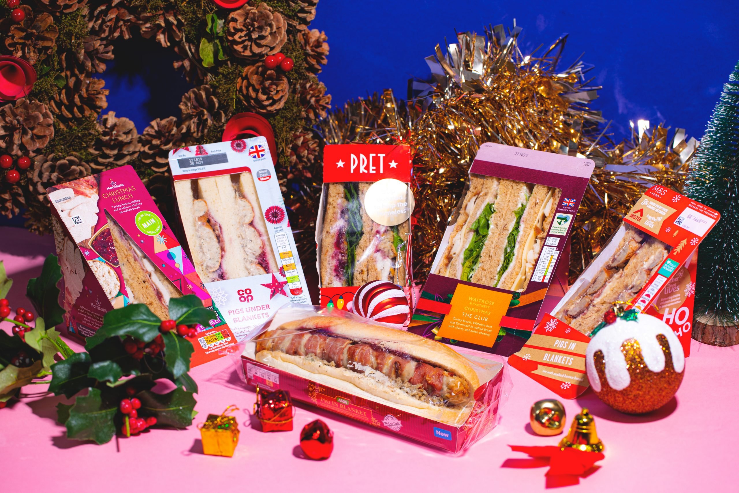 high street christmas sandwiches