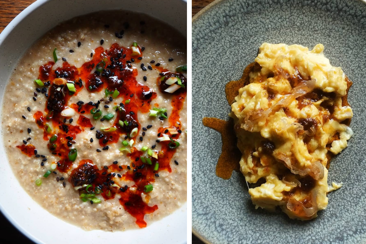xo sauce scrambled egg porridge