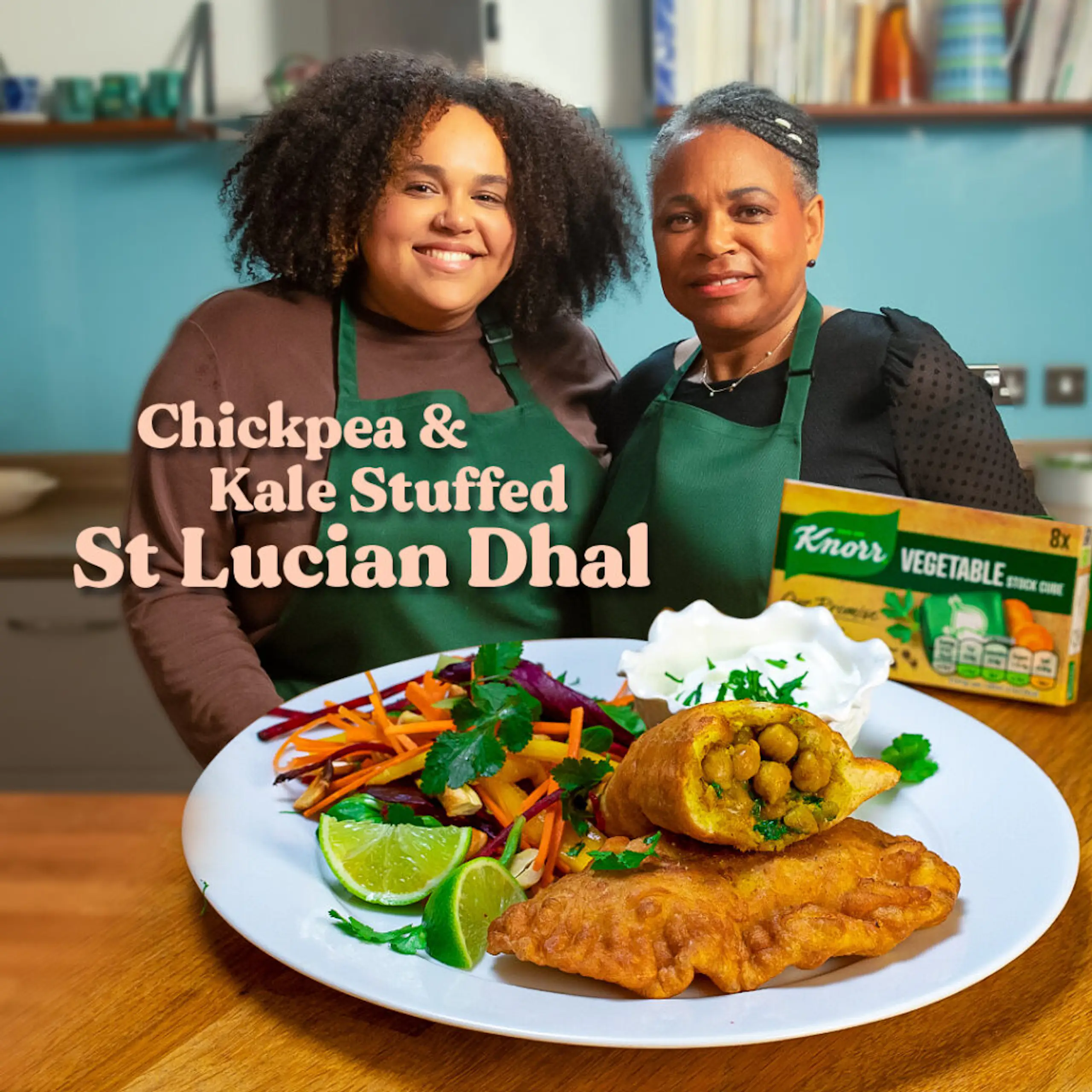 Seren’s Chickpea and Kale Stuffed St Lucian Dhal