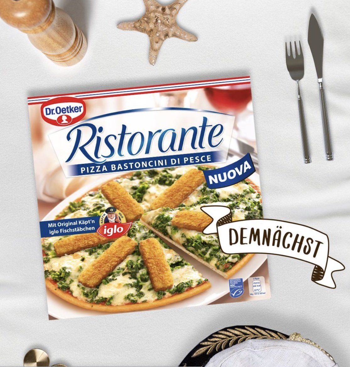 dr oetker ristorante fish finger pizza