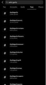 wild garlic instagram searches