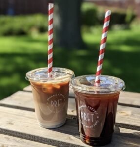 pret iced coffee