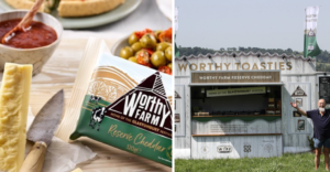 glastonbury festival food worthy farm cheddar toastie