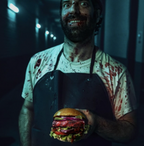 oumph vegan meat burger human flesh