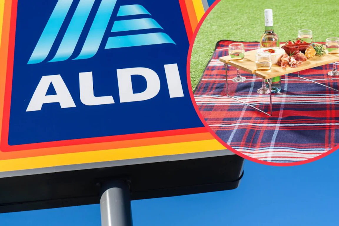 Aldi is selling a portable picnic wine table and it’s genius